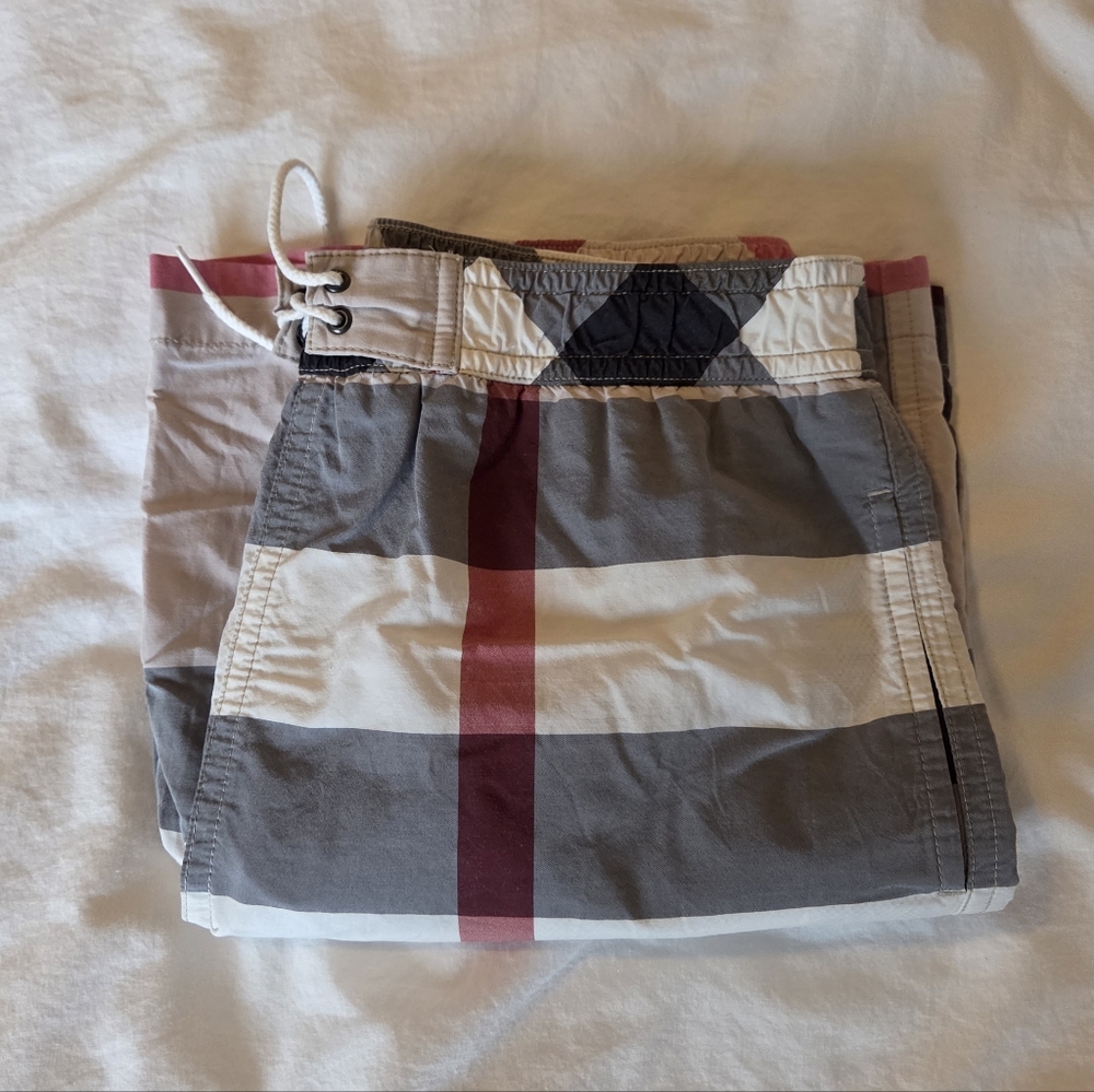 Boys Kids BURBERRY Children Swim Trunks Size 10Y - Picture 4 of 8
